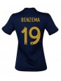Francie Karim Benzema #19 Domácí Dres pro Dámské MS 2022 Krátký Rukáv